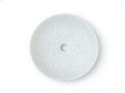 Sasso 40 Counter-top Round Basin - Speckled White mercioaustralia