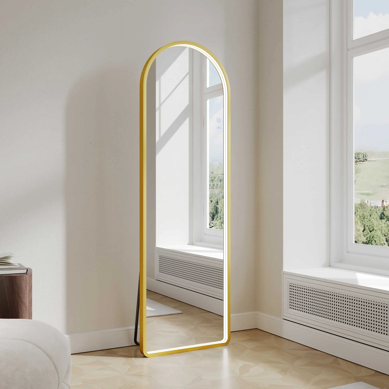 Freestanding Led Framed Mirror