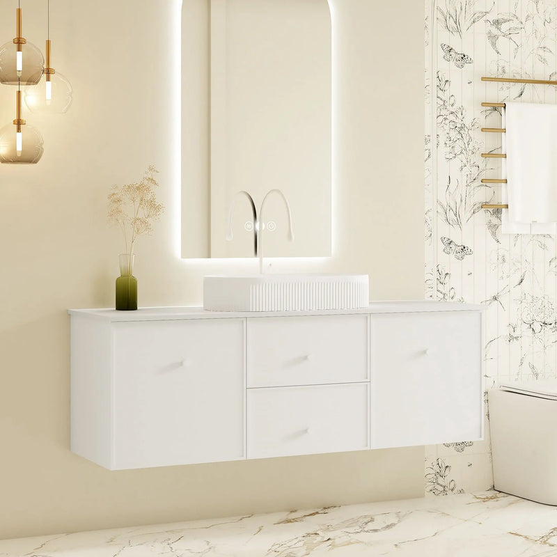 Seattle 1500mm Wall-Hung Cabinet - Matt White mercioaustralia
