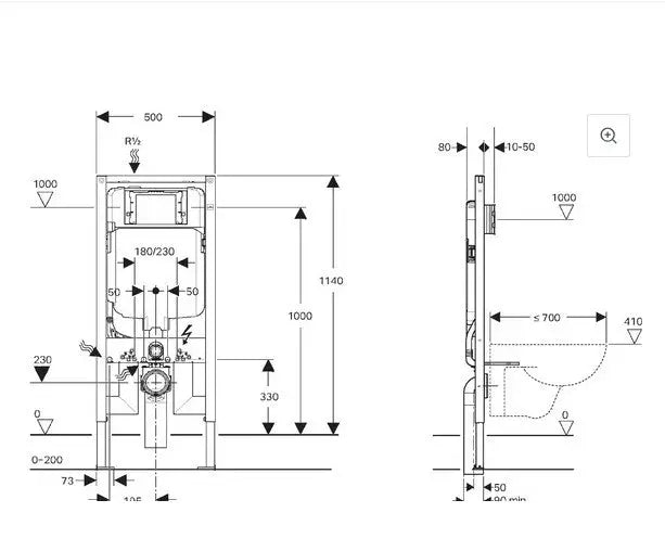 Geberit Framed  In Wall Cistern Sigma8-F