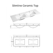 Kingo Fluted Wall Hung Vanity Matte White 1200mm/1500mm - FIL Kitchen Bathroom