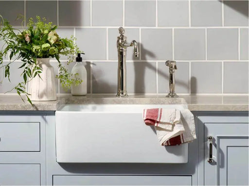SINGLE BOWL FIRECLAY KITCHEN SINK MATTE BLACK/GLOSS WHITE 660MM CETO