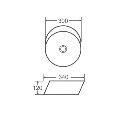 Spin 34B Counter-Top Round Basin mercioaustralia