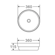 Spin 36 Counter-Top Round Basin mercioaustralia