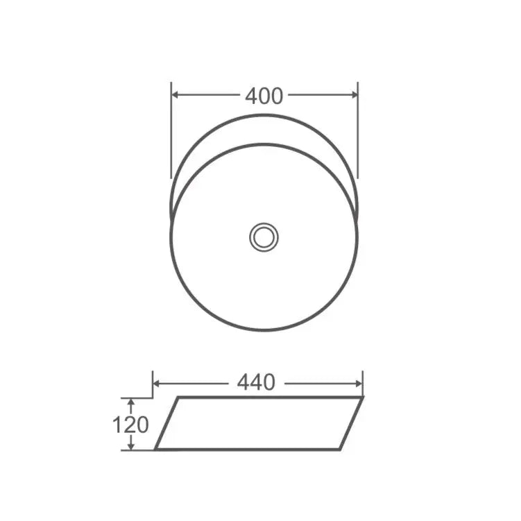 Spin 40B Counter-Top Round Basin mercioaustralia