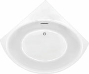 Stanford Triangle Corner Bathtub - Gloss White mercioaustralia