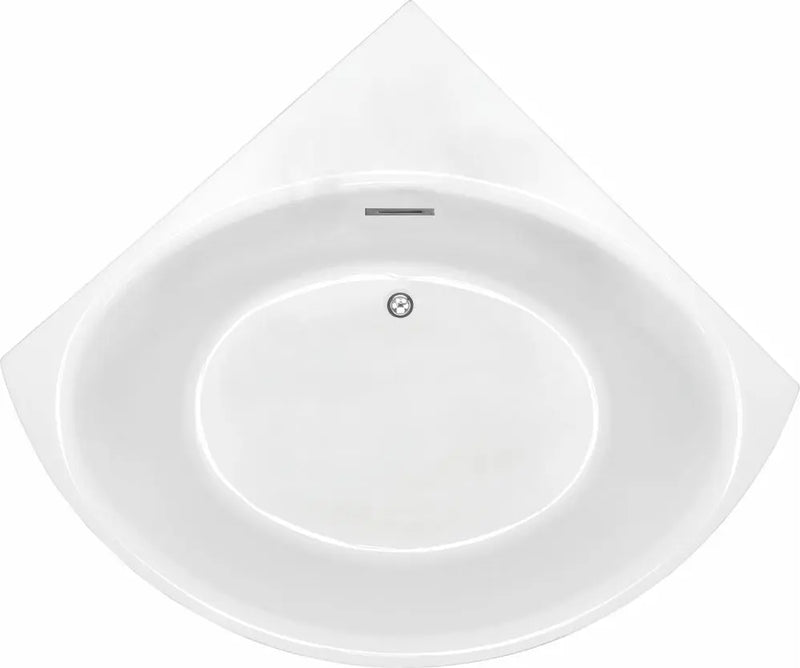 Stanford Triangle Corner Bathtub - Gloss White mercioaustralia