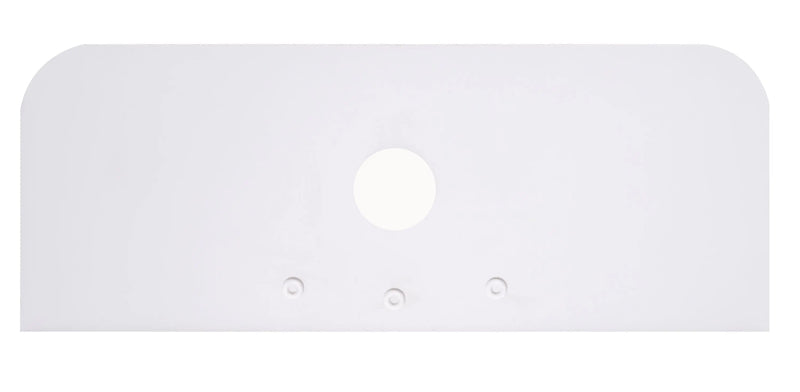 1200mm Round Corner Stone Top-White mercioaustralia