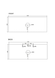 Seattle 1200mm Wall-Hung Cabinet - Matt White mercioaustralia