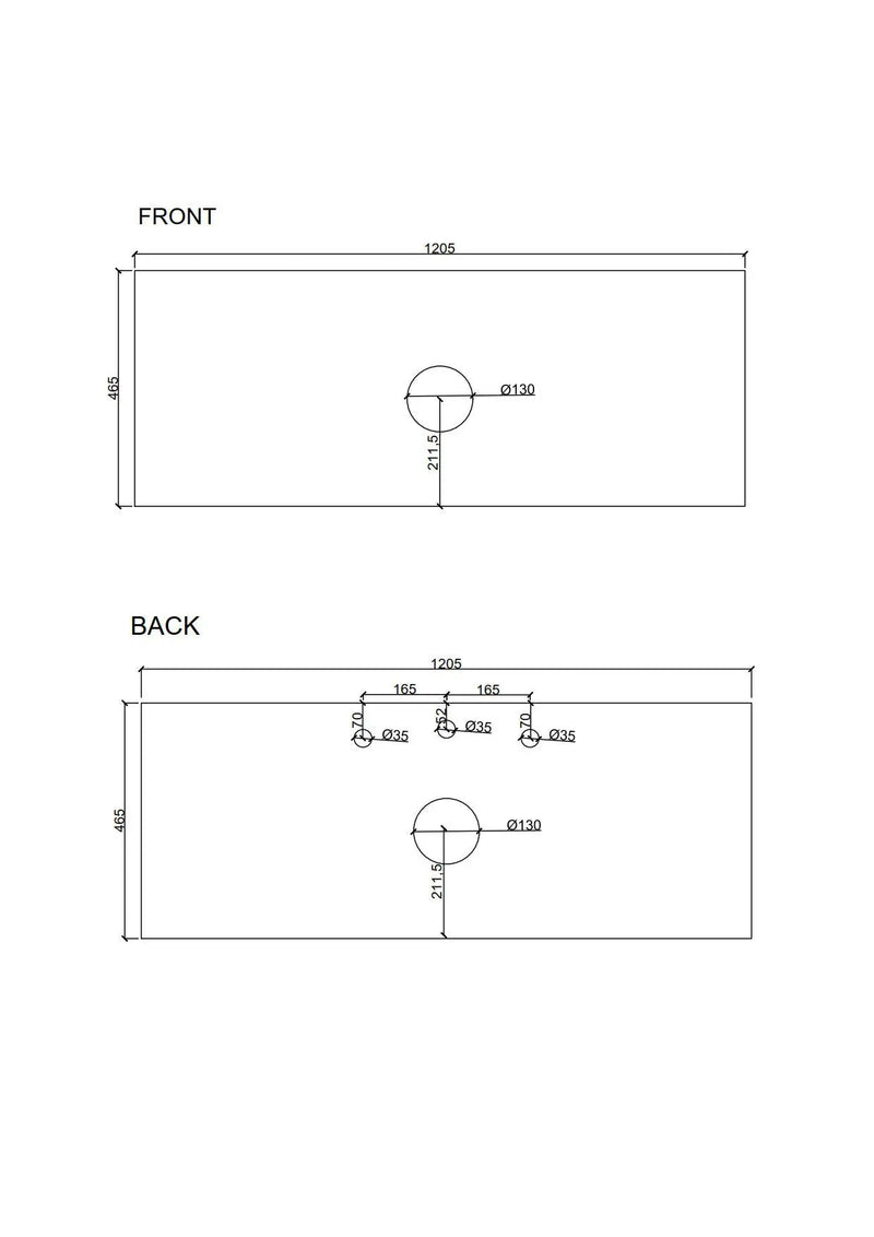 Seattle 1200mm Wall-Hung Cabinet - Matt White mercioaustralia