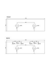 Seattle 1500mm Wall-Hung Cabinet - Matt White mercioaustralia