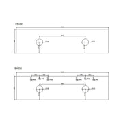 HERA 1800mm Wall-Hung Vanity - Black Oak mercioaustralia