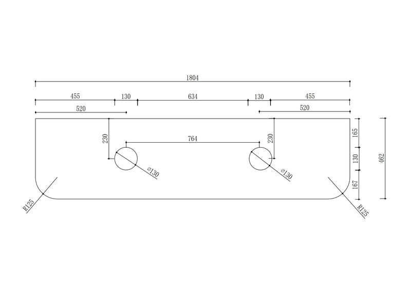 Rome 1800mm Wall-Hung Cabinet - Bur Oak mercioaustralia
