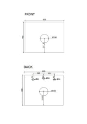 HERA 600mm Wall-Hung Vanity - Tas Oak FIL Kitchen Bathroom