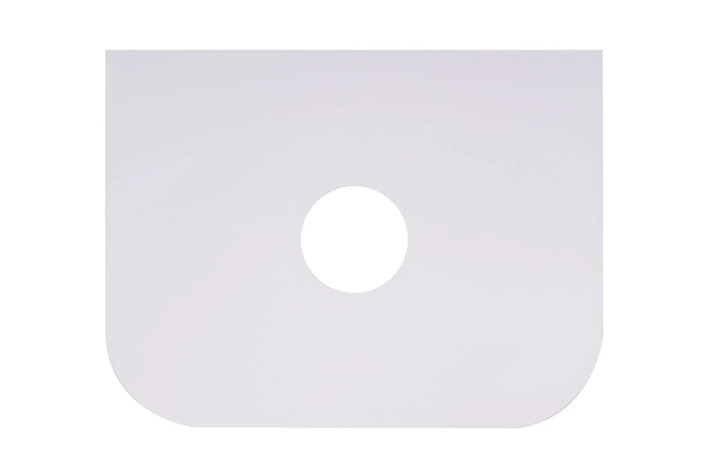 600mm Round Corner Stone Top-White mercioaustralia