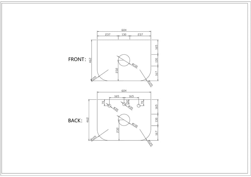 Rome 600mm Wall-Hung Cabinet - Bur Oak mercioaustralia