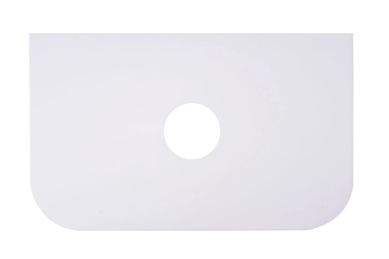 750mm Round Corner Stone Top-White mercioaustralia