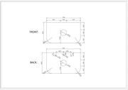 Rome 750mm Wall-Hung Cabinet - Bur Oak mercioaustralia