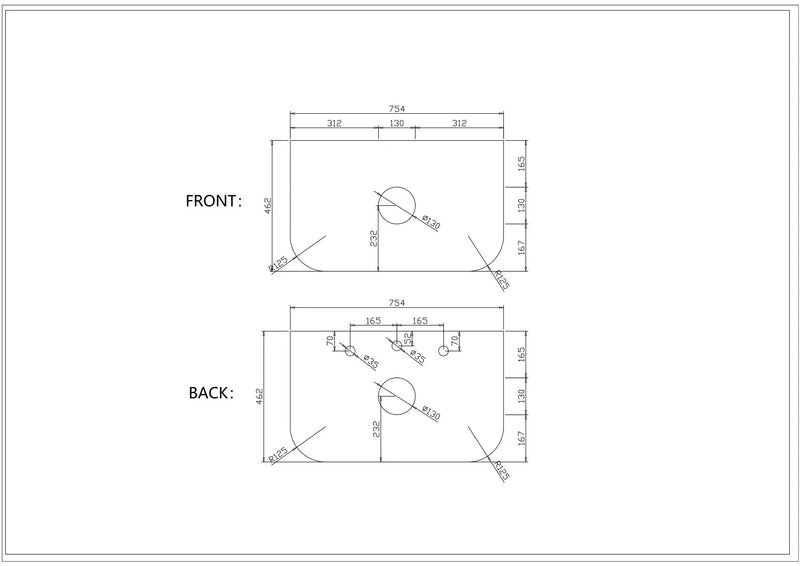 Rome 750mm Wall-Hung Cabinet - Bur Oak mercioaustralia