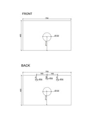 Seattle 750mm Wall-Hung Cabinet - Matt White mercioaustralia