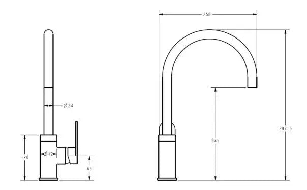 Sora SS Sink Mixer - FIL Kitchen Bathroom