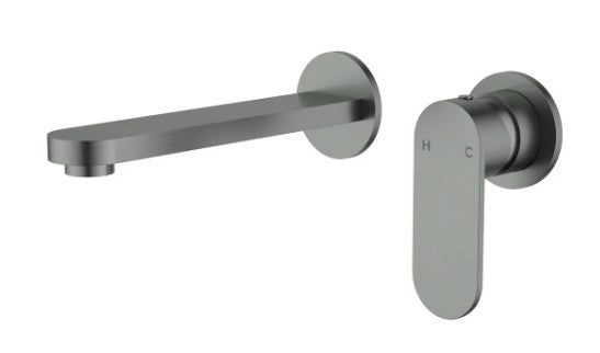Sora SS Wall Basin Mixer Trim Kits With Separate Back Plate