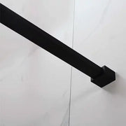 Covey Australia 1200 x 2000 mm Black Fixed Shower Screen Panel - FIL Kitchen Bathroom