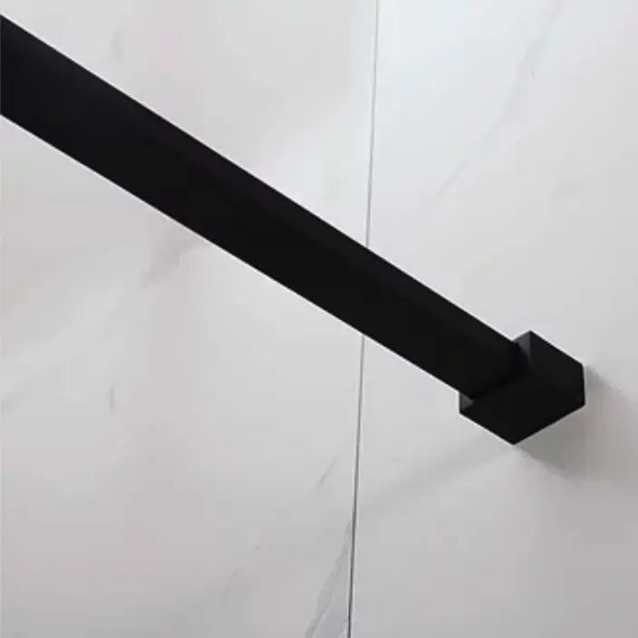 Covey Australia 1200 x 2000 mm Black Fixed Shower Screen Panel - FIL Kitchen Bathroom