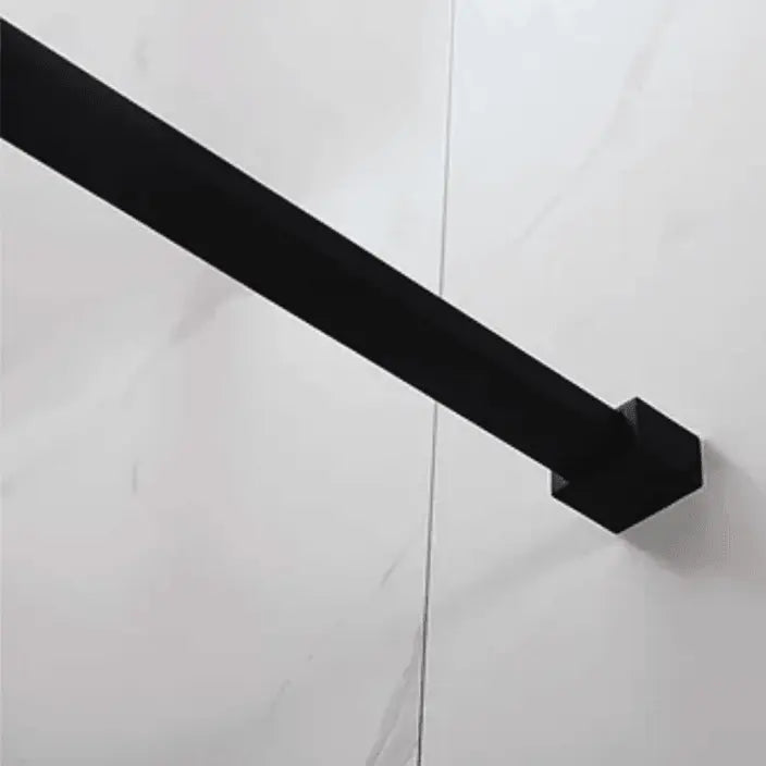 Covey Australia 1000 x 2000 mm | Black Fixed Shower Screen Panel - FIL Kitchen Bathroom
