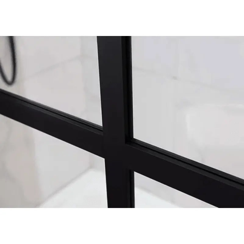 Covey Australia 1000 x 2000 mm | Black Fixed Shower Screen Panel - FIL Kitchen Bathroom