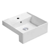 Semi Recess Basin Gloss white 410mm POSEIDON