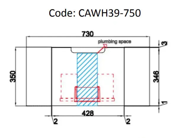 Hamilton Wall Hung 750mm/900mm/1200mm/1500mm/1800mm - FIL Kitchen Bathroom