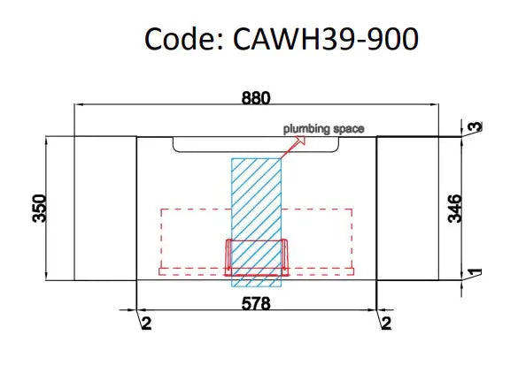 Hamilton Wall Hung 750mm/900mm/1200mm/1500mm/1800mm - FIL Kitchen Bathroom