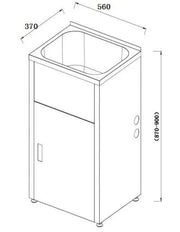 BUK 30Liter Laundry Tub & Cabinet BUK