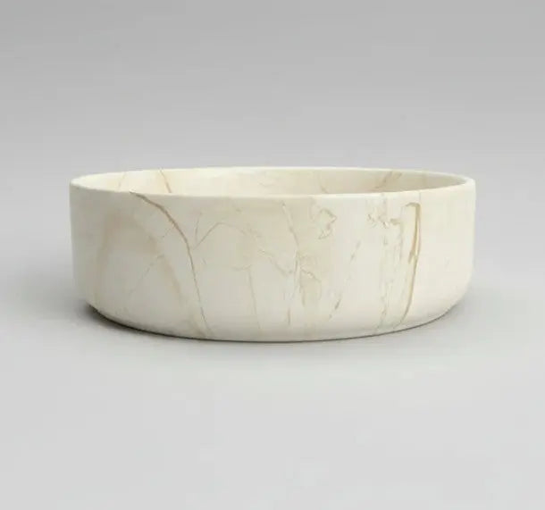 Claya Serra-40 Above Counter Ceramic Basin Matte Stone Marble look Claya