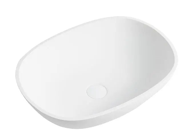 Lukka Perry Solid Surface Stone Above Counter Basin (550mm) Lukka