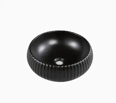 VITO Geneva Fluted Bowl Premium Ceramic Above-Counter Basin (400mm) POSEIDON