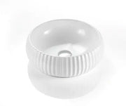 VITO Geneva Fluted Bowl Premium Ceramic Above-Counter Basin (400mm) POSEIDON