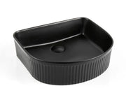 VITO Geneva Fluted Arch Premium Ceramic Above-Counter Basin (415 mm) POSEIDON