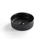 VITO Athena Fluted Round Premium Ceramic Above-Counter Basin (410MM) POSEIDON