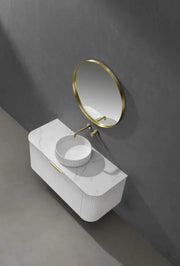 Ceto Calacatta – Solid Surface Stone Top (With Universal Taphole) - FIL Kitchen Bathroom