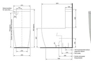 HT-380 Rimless Back to Wall Toilet Suite ACL