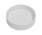 Lukka Olley Fluted Solid Surface Above Counter Basin (400mm) Lukka