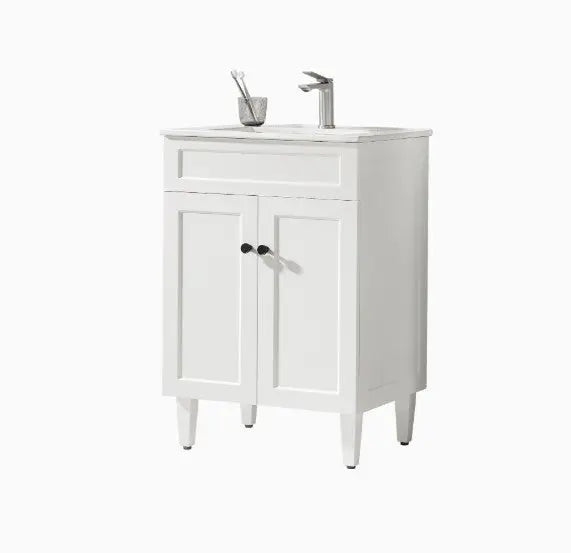 Harrington Free-Standing PVC Vanity Matte White POSEIDON