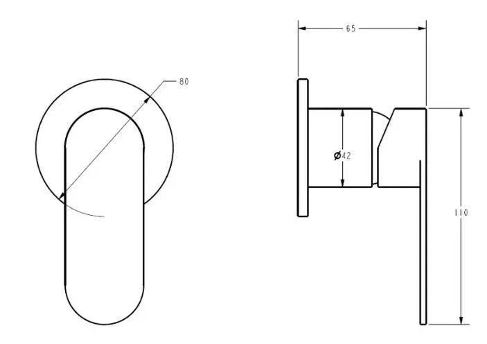 Sora SS Wall Mixer Trim Kits - FIL Kitchen Bathroom