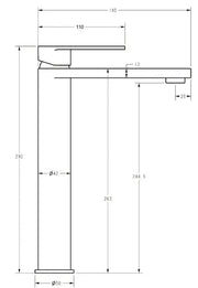 Sora SS Highrise Basin Mixer - FIL Kitchen Bathroom
