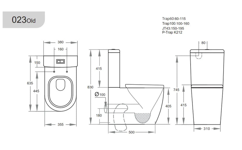 Rola KDK023 Toilet Suite - FIL Kitchen Bathroom