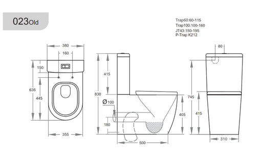 Rola KDK023 Toilet Suite - FIL Kitchen Bathroom