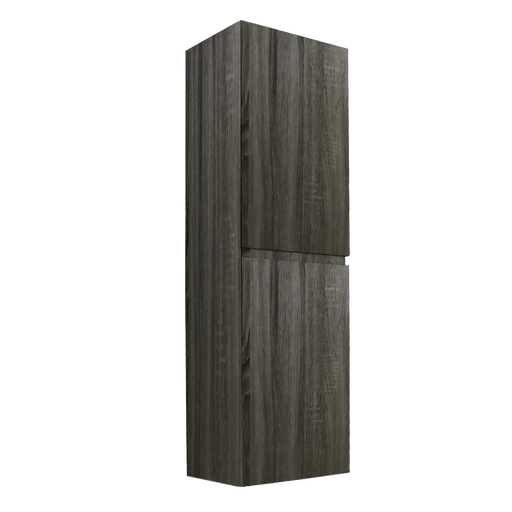 White Oak PVC Vacuum Filmed MDF Board Wall Hung Tall Boy - FIL Kitchen Bathroom