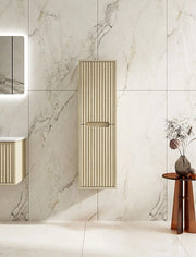 Fluted Rhea Tall Boy - Natural Oak mercioaustralia